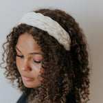 Blushing Braid Headband in Ivory
