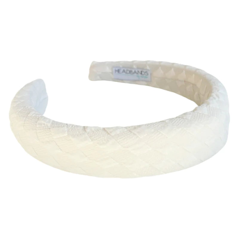 Padded headband-White